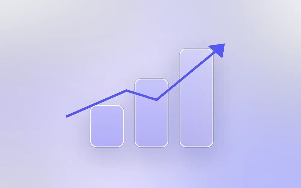 Growth chart illustration
